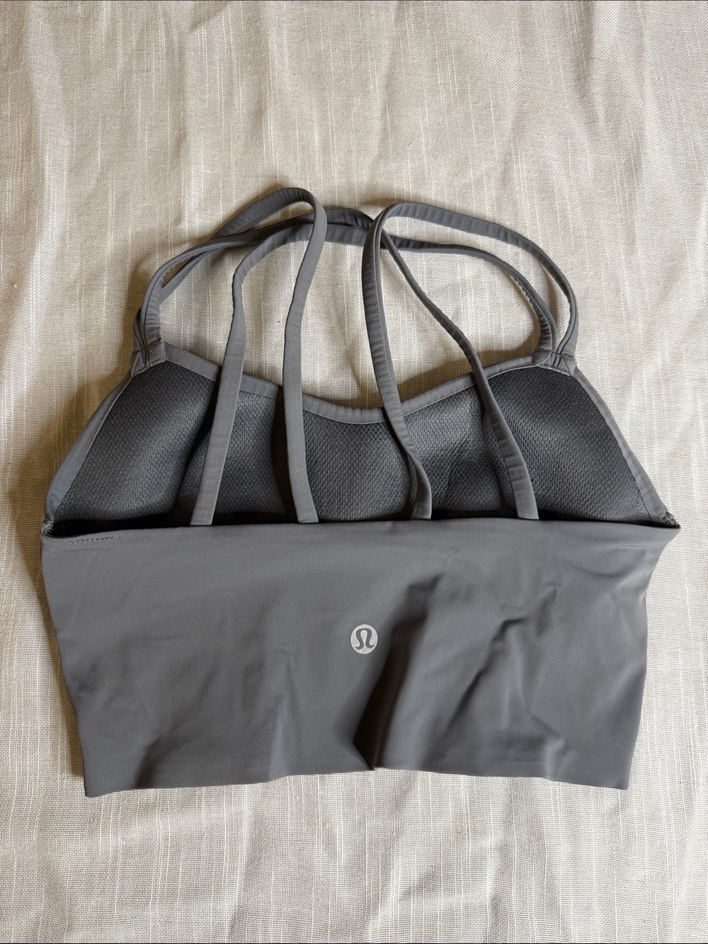 lululemon like a cloud Gray Multi-Strap Sports Bra
